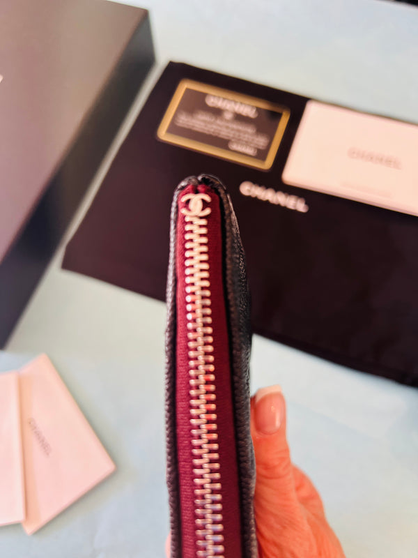 Chanel black Petite Maroquinerie pouch/clutch