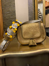Anya Hindmarsh gold crackle leather handbag