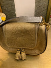 Anya Hindmarsh gold crackle leather handbag