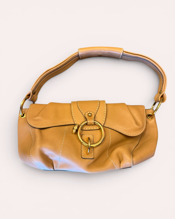 Tod's Camel Tan Leather Shoulder Bag