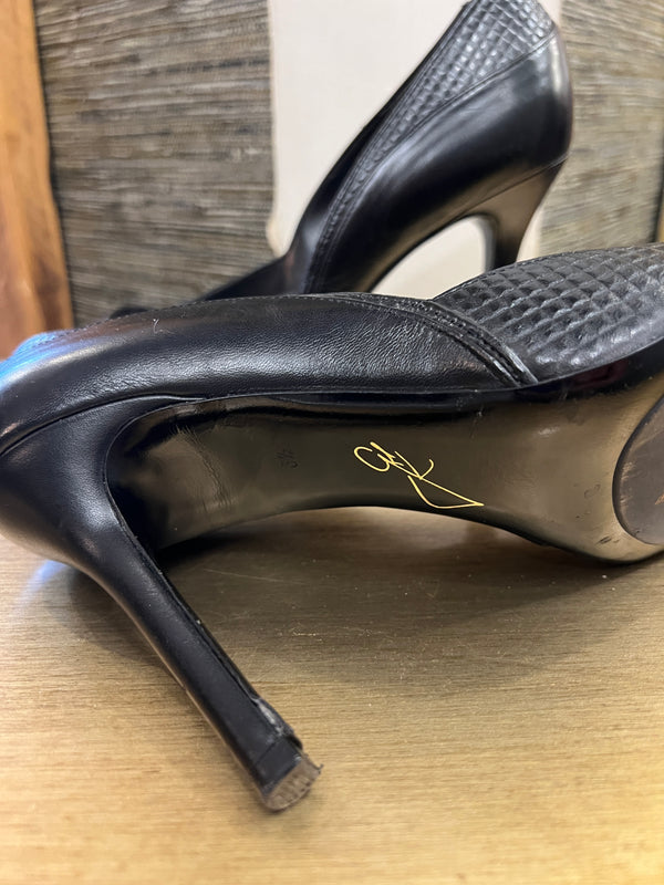 Hogl Black leather shoes size 6.5