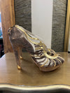 Strutt Couture gold sandals size 40