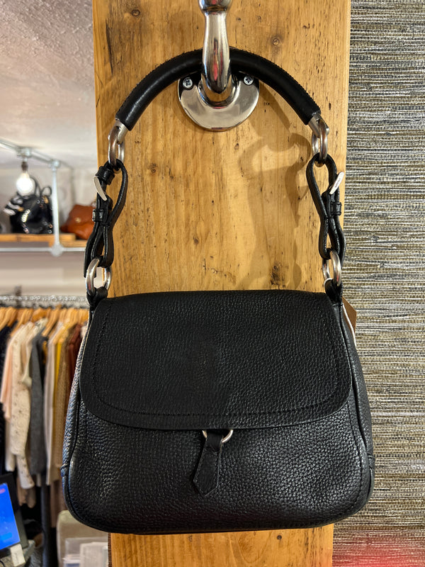 Prada black grain leatherhandbag