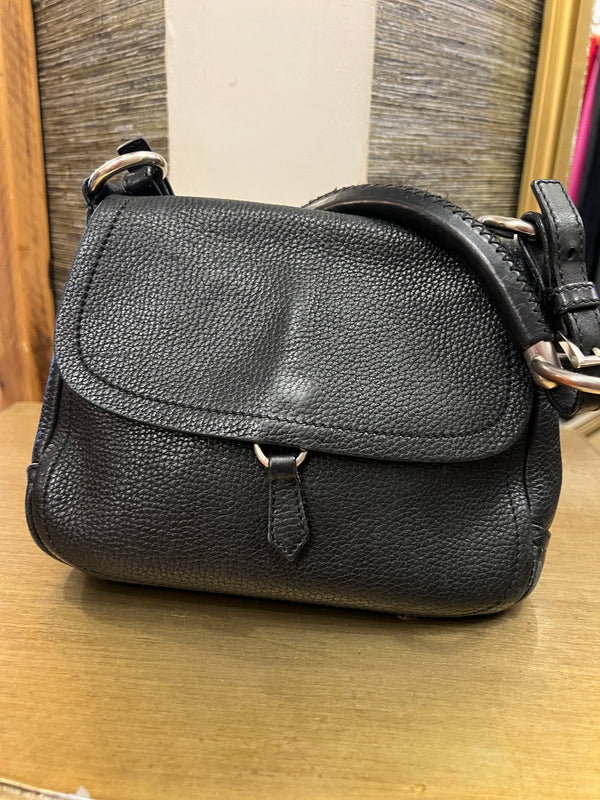 Prada black grain leatherhandbag