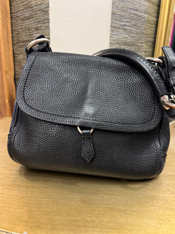 Prada black grain leatherhandbag