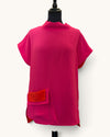 I.NCO pink/red box fit top size 10