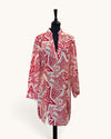 Anonyme Red/cream Star tunic size L