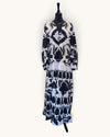 Zara Cream/Black print cotton dress size XL