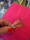 Silver & Gilt Crystal Bangles — Set of 5
