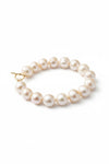 Fresh water Pearl Knotted Bracelet with Silver T-Bar