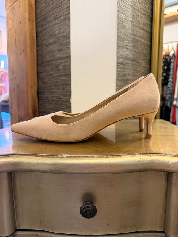 Lk Bennett nude sued shoes size 6