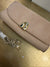 Lk Bennett nude suede handbag