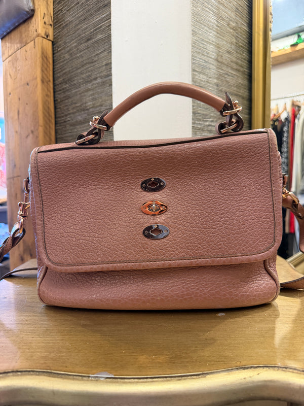 Mulberry pink gorgeous grained leather satchel