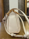 Kate Spade white cloud leather handbag with chain attachment
