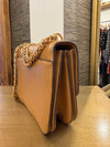 Tory Burch tan / gold chain handbag