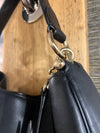 Coach black calf leather handbag
