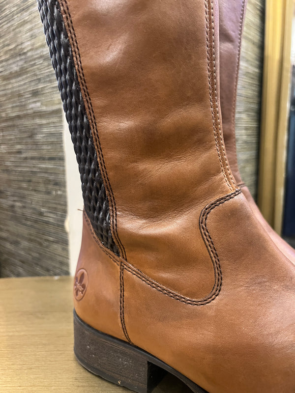Reiker tan long boots size 40