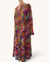 NRBY multi coloured silk dress size small
