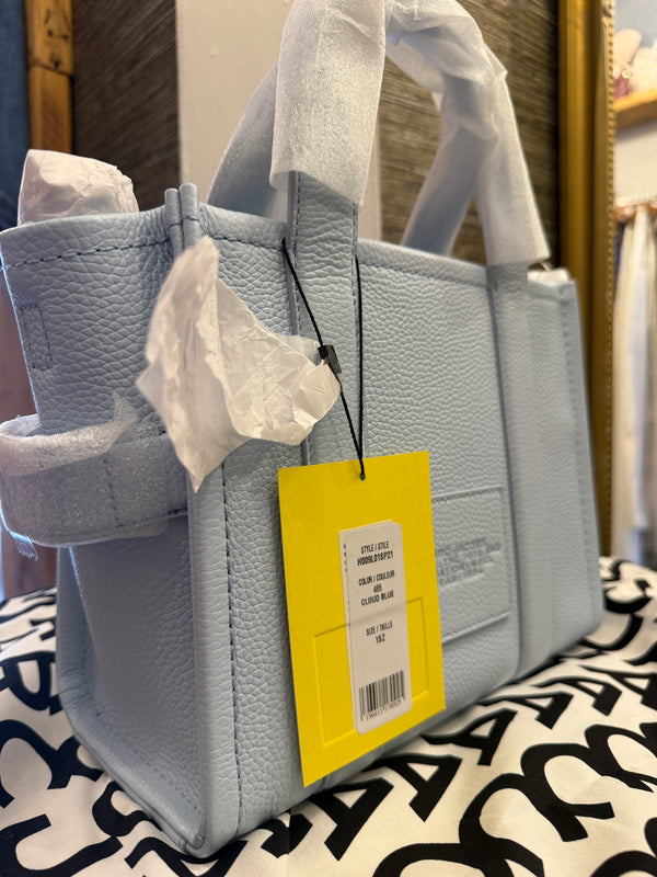 Marc Jacobs pale blue bag featuring Coco the Chihuahua