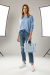 Marc Jacobs pale blue bag featuring Coco the Chihuahua
