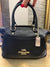 Coach black mini Emma pebble leather bag