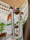 Hayley Menzies cream summer dress size Large new with tags