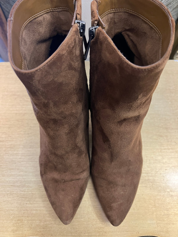 Sam Elderman Brown suede ankle boots size 40