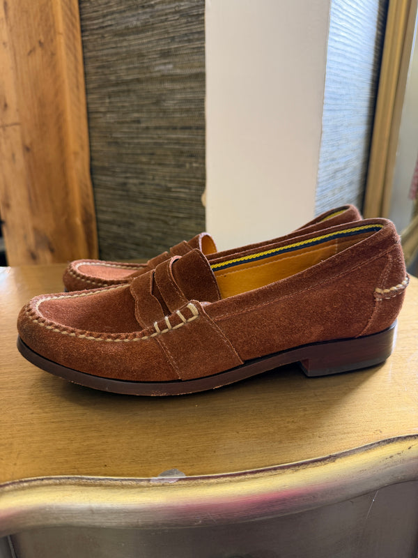 Ralph Lauren tan suede loafers size 37