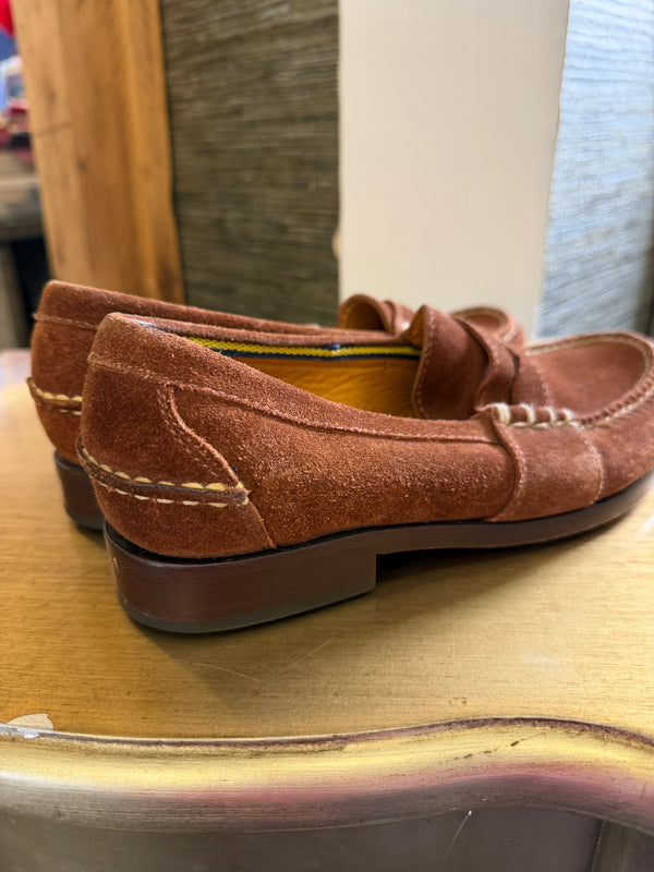 Ralph Lauren tan suede loafers size 37