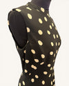 L K Bennett black/white spotty dress size 10