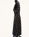 L K Bennett black/white spotty dress size 10