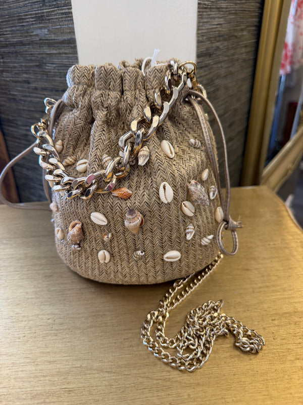 Russell and Bromley Shell summer handbag