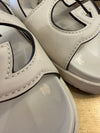 Gucci White interlocking sandals size 40