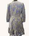 Mint velvet blue and lemon dress Size 12
