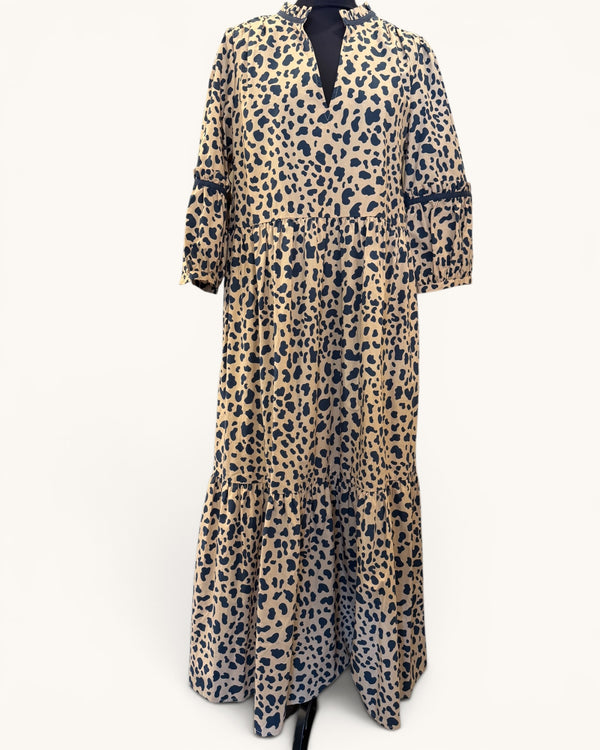 Wyse London taupe/grey animal dress Size 12