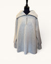 Sweaty Betty Grey 3/4 Zip Sweatshirt Size Medium