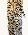 Briefly leopard satin dress size 2 (10)