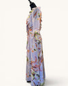 Irresistible Lilac Floral Dress & Matching Fascinator Size 10