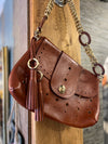 Marc Jacobs tan leather shoulder handbag