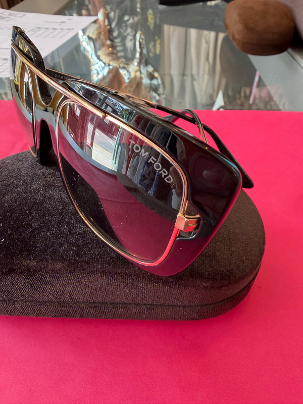 Tom Ford Marissa Black & Gold Sunglasses