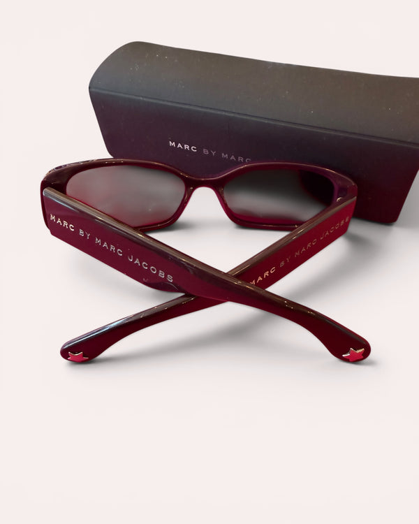 Marc Jacobs Dark Purple Silver Star Retro Sunglasses