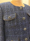 Self-Portrait Navy Jacket – Size 14