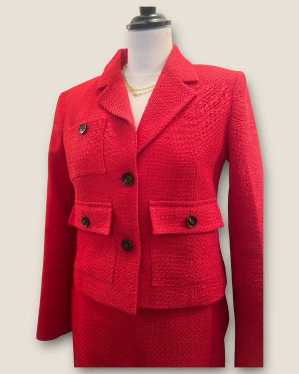 Karen Millen Red Jacket size 8