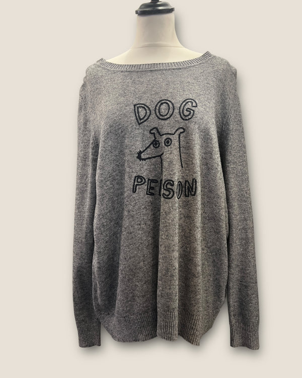 Boden dog grey knit Size XL