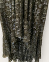 BA+SH silk silver foil ruffle dress size 1