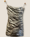 Silver strapless dress Size Small