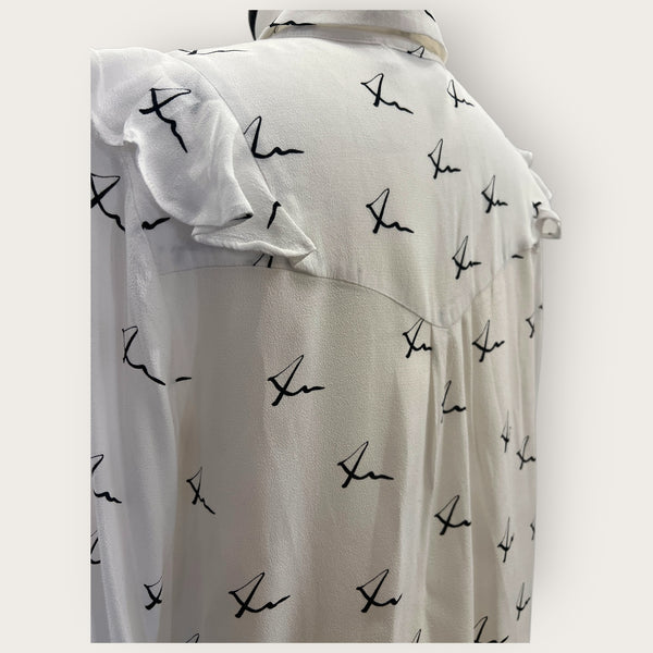 Mint Velvet White shirt size 10