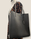 Jaeger black classic tote bag