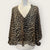 Ganni leopard top size small