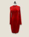 Marccain red knitted dress size 12